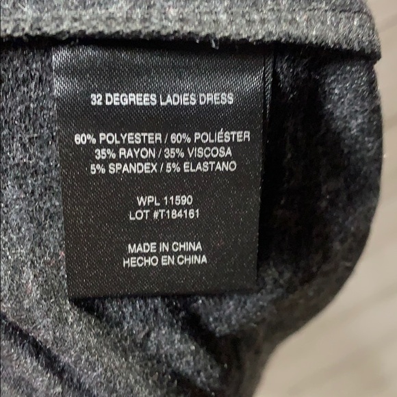 CLEARANCE! 32 degrees dark gray dress - Picture 5 of 6